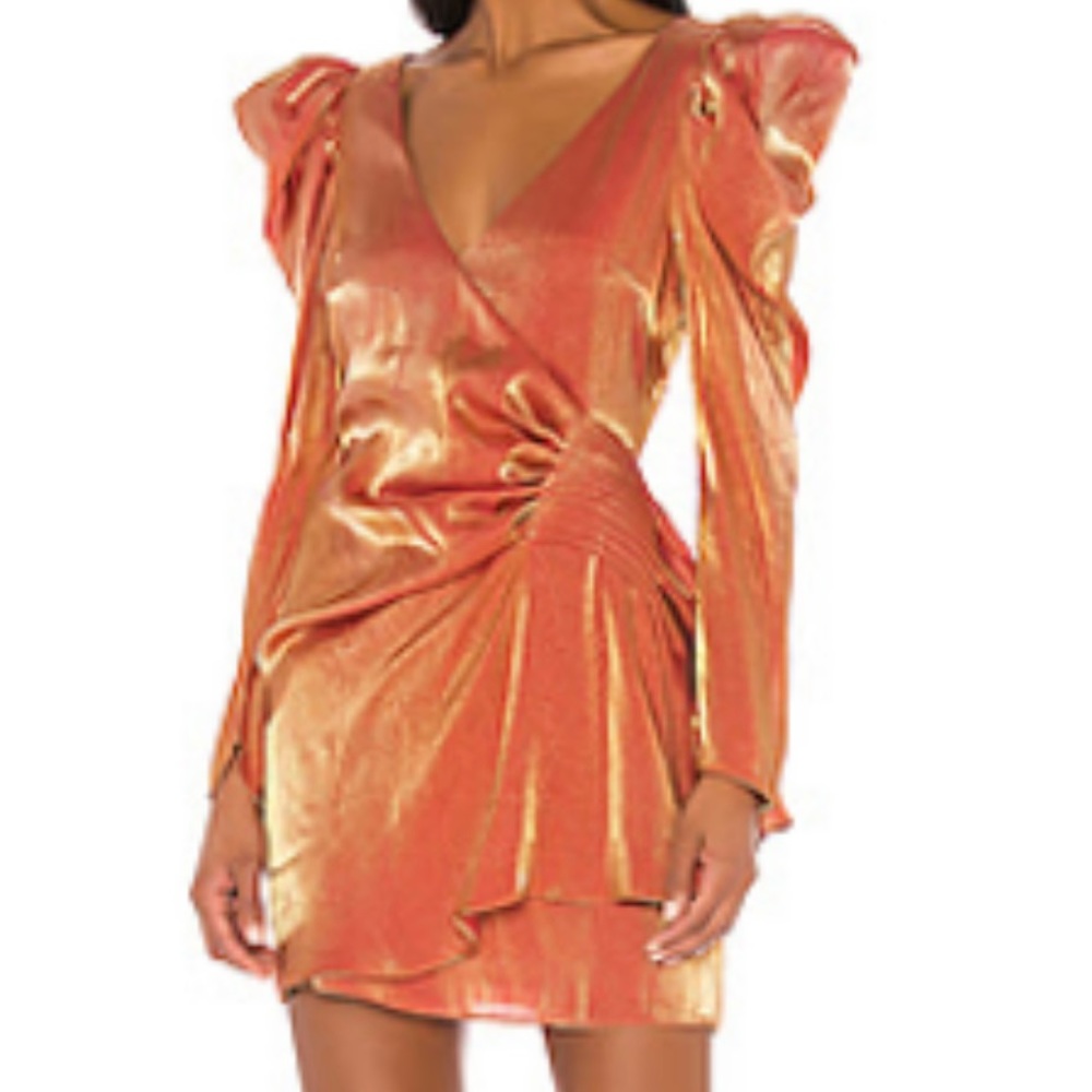 Golden Rust Elliatt Dress